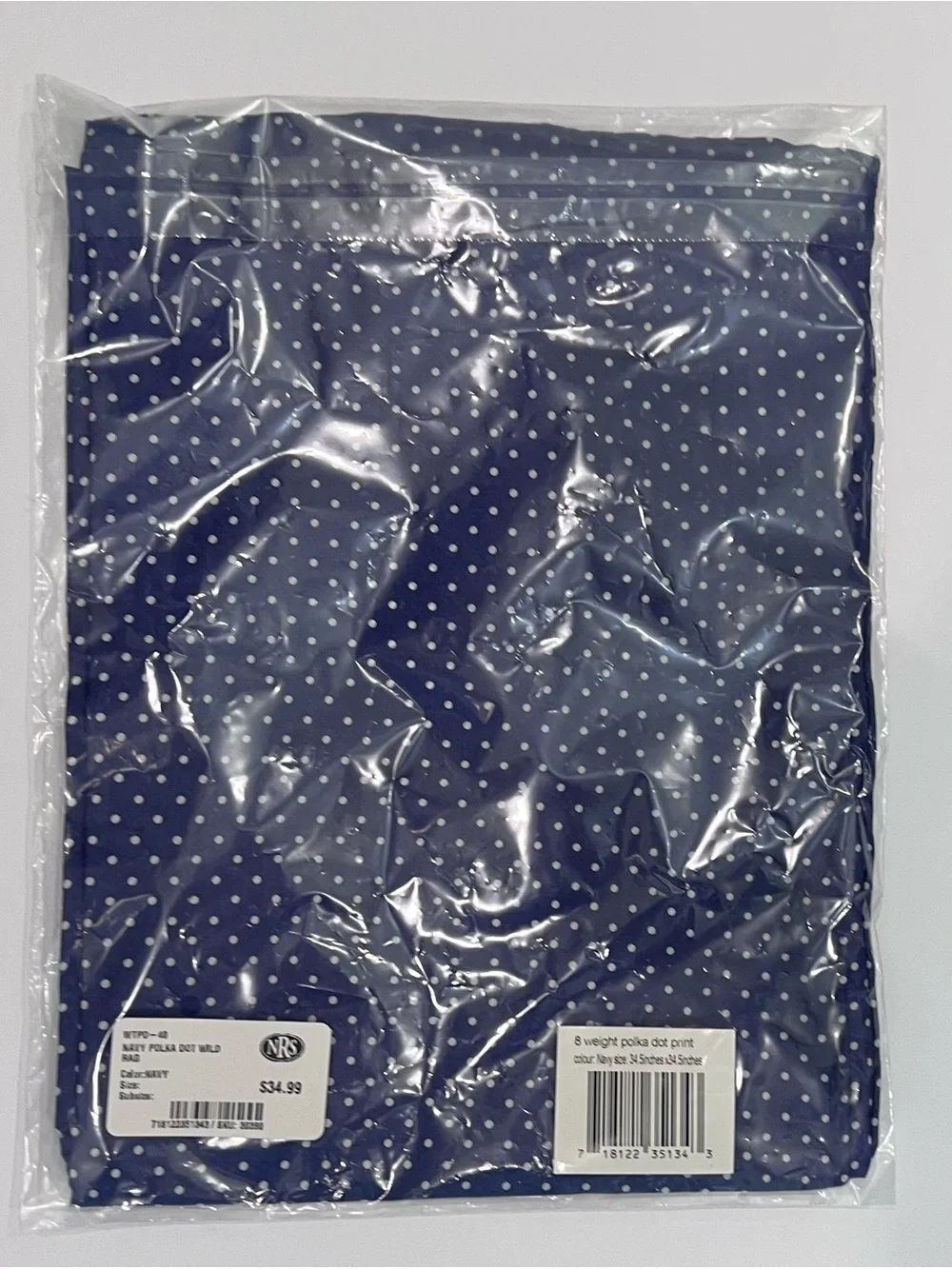 Wyoming Traders Navy Polka Dot Scarf Wild Rag NWT